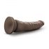 Dott. Skin 8,5 - dildo realistico con ventosa - marrone (20,5 cm) 