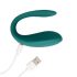 Vibratore di coppia ricaricabile e impermeabile con telecomando wireless "Loveline" (verde) 