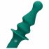 Vibratore Anale Ricaricabile "Loveline" con Perline (Verde) 