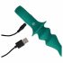 Vibratore Anale Ricaricabile "Loveline" con Perline (Verde) 