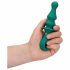 Vibratore Anale Ricaricabile "Loveline" con Perline (Verde) 