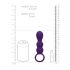 Loveline - vibratore anale ricaricabile con sfere (viola)