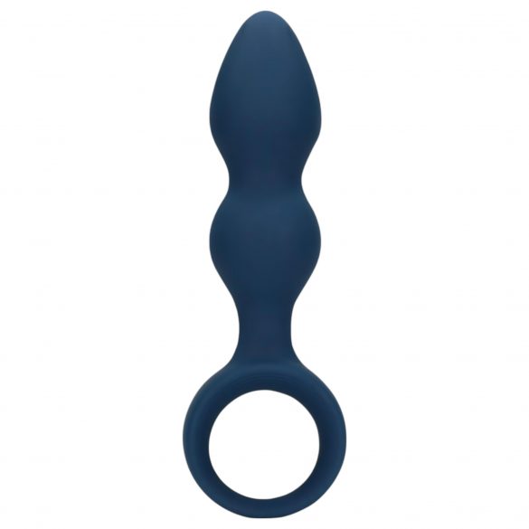 Dildo anale grande con anello della serie Loveline (blu) 