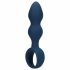 Dildo anale grande con anello della serie Loveline (blu) 