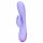 Loveline - Vibratore coniglio ricaricabile con stimolatore clitoride (viola)