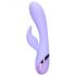 Loveline - Vibratore coniglio ricaricabile con stimolatore clitoride (viola)