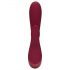 Loveline - Vibratore ricaricabile con stimolatore clitorideo (rosso)