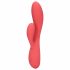 Vibratore Flessibile Loveline con Stimolatore Clitorideo e Ricaricabile in Silicone Vellutato - Rosa 