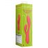 Loveline - vibratore rosa impermeabile con stimolatore clitorideo, ricaricabile