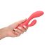 Vibratore Flessibile Loveline con Stimolatore Clitorideo e Ricaricabile in Silicone Vellutato - Rosa 