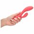 Vibratore Flessibile Loveline con Stimolatore Clitorideo e Ricaricabile in Silicone Vellutato - Rosa 