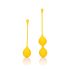 Set di Sfere per Pavimento Pelvico in Silicone Loveline - Bi-componente (giallo) 