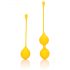 Set di Sfere per Pavimento Pelvico in Silicone Loveline - Bi-componente (giallo) 