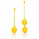 Set di Sfere per Pavimento Pelvico in Silicone Loveline - Bi-componente (giallo) 