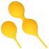 Set di Sfere per Pavimento Pelvico in Silicone Loveline - Bi-componente (giallo) 