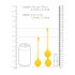 Set di Sfere per Pavimento Pelvico in Silicone Loveline - Bi-componente (giallo) 