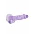 Dildo Realistico Trasparente Lilla - RealRock (17cm) 