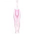 Ouch! - Tuta aperta fluorescente che brilla al buio (rosa)  - XL-4XL