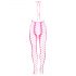 Ouch! - Tuta aperta fluorescente che brilla al buio (rosa)  - XL-4XL