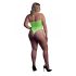 Ouch! - Body Fluorescente Incrociato (verde neon)  - XL-4XL