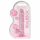 REALROCK - Dildo realistico trasparente rosa (17cm) 