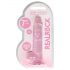 REALROCK - Dildo realistico trasparente rosa (17 cm)