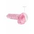 REALROCK - Dildo realistico trasparente rosa (17cm) 