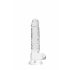 Dildo Realistico Trasparente RealRock - Cristallino (17cm) 