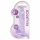 Dildo REALROCK trasparente e realistico - viola (19cm) 