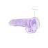 Dildo REALROCK trasparente e realistico - viola (19cm) 