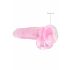 REALROCK - Dildo Realistico Trasparente Rosa (19cm) 