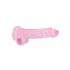 REALROCK - Dildo Realistico Trasparente Rosa (19cm) 