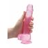 REALROCK - Dildo Realistico Trasparente Rosa (19cm) 