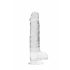 REALROCK - Dildo realistico trasparente - incolore (19cm) 