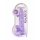 Dildo REALROCK Trasparente Realistico Viola (22cm) 