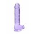 REALROCK - Dildo realistico trasparente viola (22cm)