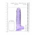 Dildo REALROCK Trasparente Realistico Viola (22cm) 