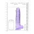 Dildo REALROCK Trasparente Realistico Viola (22cm) 