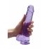 Dildo REALROCK Trasparente Realistico Viola (22cm) 