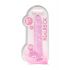 REALROCK - Dildo Realistico Trasparente in Tonalità Rosa (22cm) 