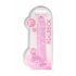 REALROCK - Dildo Realistico Trasparente in Tonalità Rosa (22cm) 