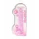 REALROCK - Dildo Realistico Trasparente in Tonalità Rosa (22cm) 