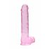 REALROCK - Dildo Realistico Trasparente in Tonalità Rosa (22cm) 