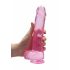 REALROCK - Dildo Realistico Trasparente in Tonalità Rosa (22cm) 