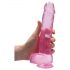 REALROCK - Dildo Realistico Trasparente in Tonalità Rosa (22cm) 