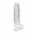 REALROCK - Dildo Realistico Trasparente - Cristallino (22cm) 