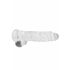 REALROCK - Dildo Realistico Trasparente - Cristallino (22cm) 