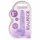 Dildo Realistico Trasparente Viola - RealRock (15cm) 