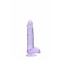 REALROCK - Dildo realistico trasparente viola (15 cm)