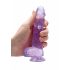 Dildo Realistico Trasparente Viola - RealRock (15cm) 